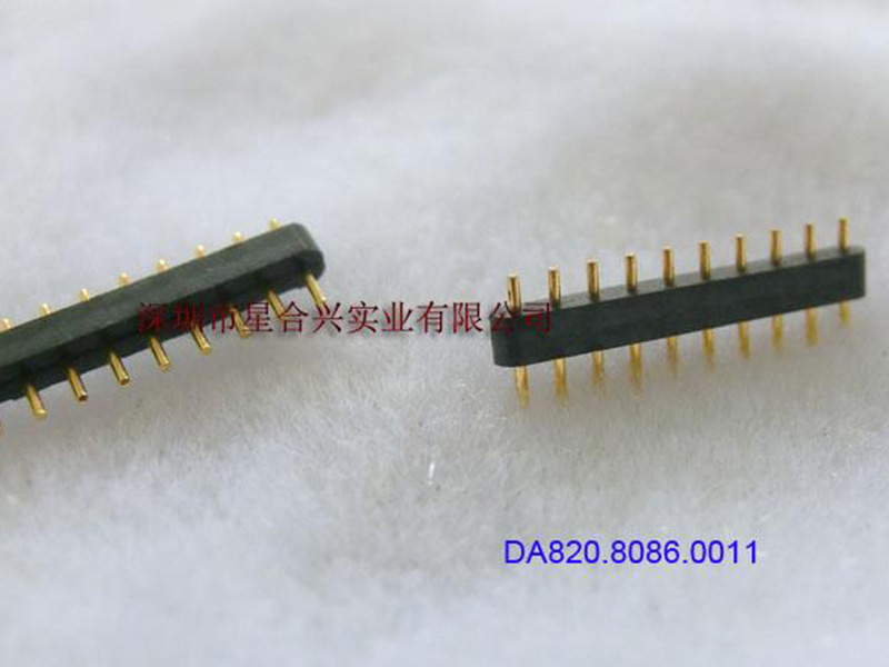 1.1mm - 10PIN 0.3x3.85mm180度圓形排針