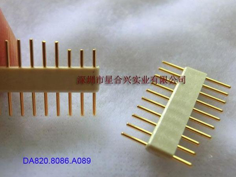 1.78mm - 10pin 0.51mm磷青銅鍍金插針