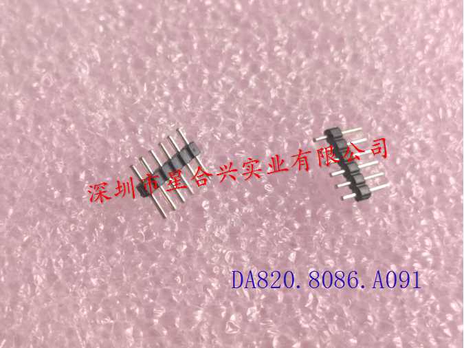 1.27mm - 6PIN 0.46X6.0mm 180度PPS排針
